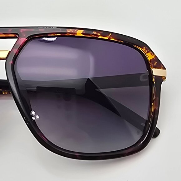 Prive Revaux The Bruce Tortoise Frame Polarized Grey Lens Aviator Sunglasses - Picture 13 of 16